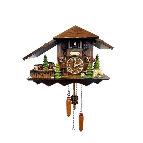 14" engstler battery operated train full size cuckoo wall clock Bed